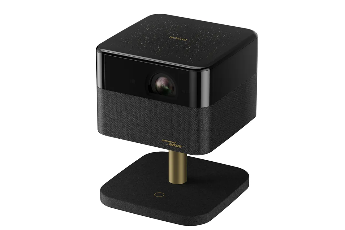 Máy chiếu Epson EF-73 Lifestudio Flex 4K PRO-UHD RGB-LED Google TV Máy chiếu Epson EF-73 màu Night Black góc chính diện