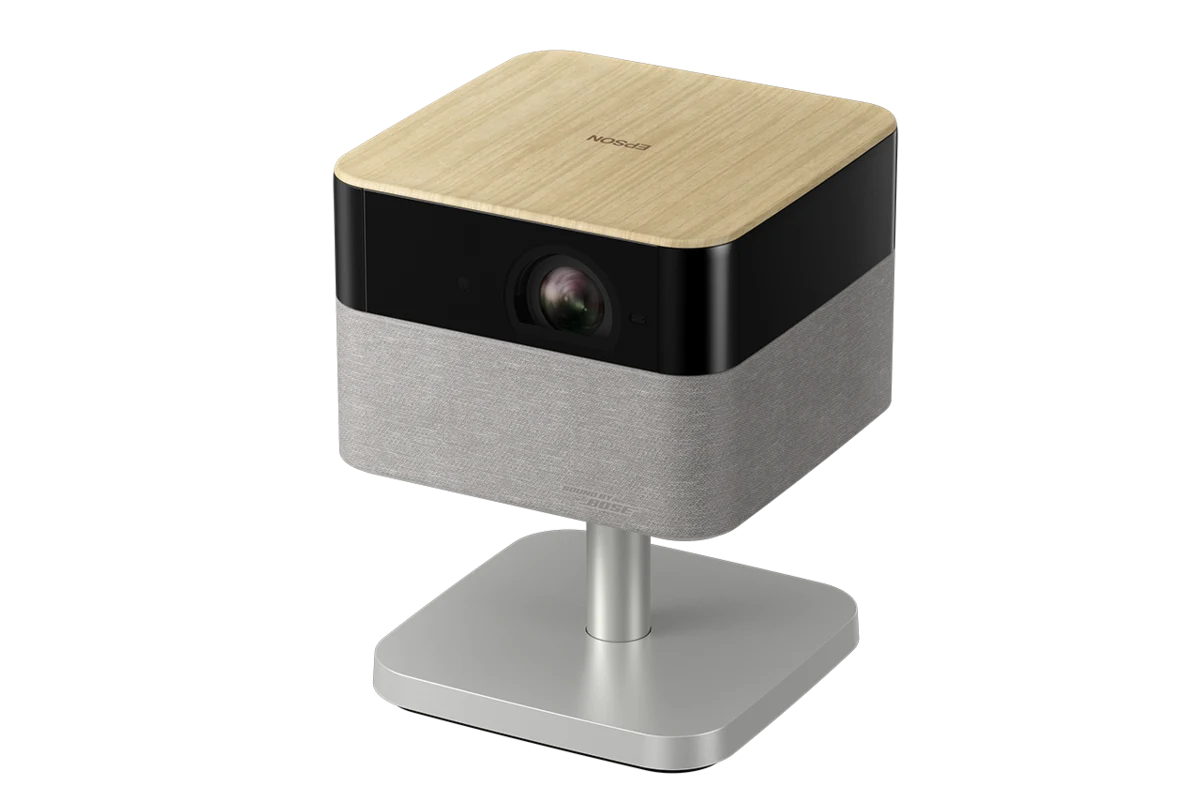 Epson EF-72 góc nghiêng - máy chiếu mini 4K 1000 lumens flagship Lifestudio