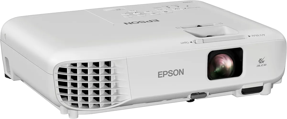 Cụm cổng kết nối Epson EB-S05: HDMI, VGA, USB, Composite Cổng kết nối HDMI và VGA trên máy chiếu Epson EB-S05