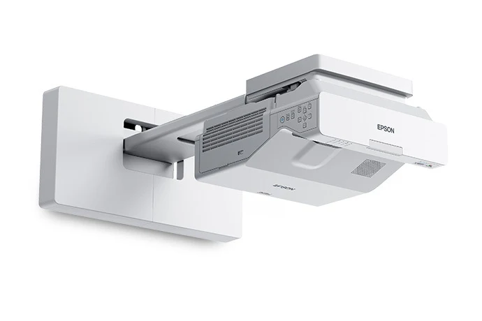 Máy chiếu tương tác Epson EB-725Wi góc nghiêng phải gắn giá treo tường cho lớp học thông minh