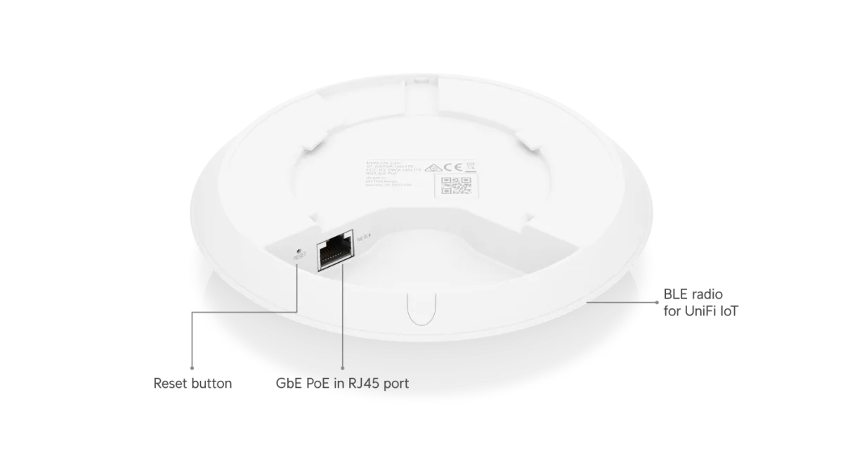 UniFi U6 Lite - quản lý UniFi Network, PoE 802.3af UniFi U6 Lite quản lý tập trung UniFi Network