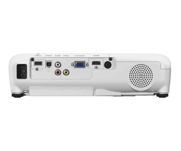Cổng kết nối máy chiếu Epson EB-X400: HDMI, VGA Computer, USB-A, USB-B, Video, Audio