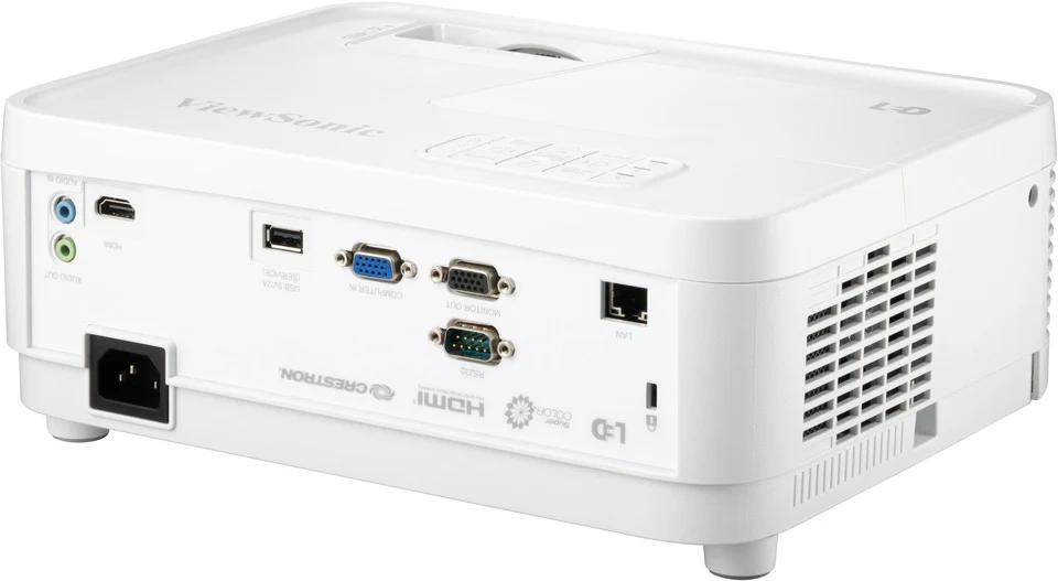 Cổng kết nối máy chiếu ViewSonic LSD300W-ST - HDMI, VGA, RS-232, RJ45 LAN, USB