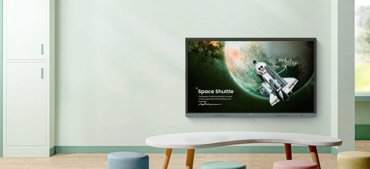 BenQ RE04 Essential FV2 lớp học tương tác Android 14 EDLA camera tích hợp