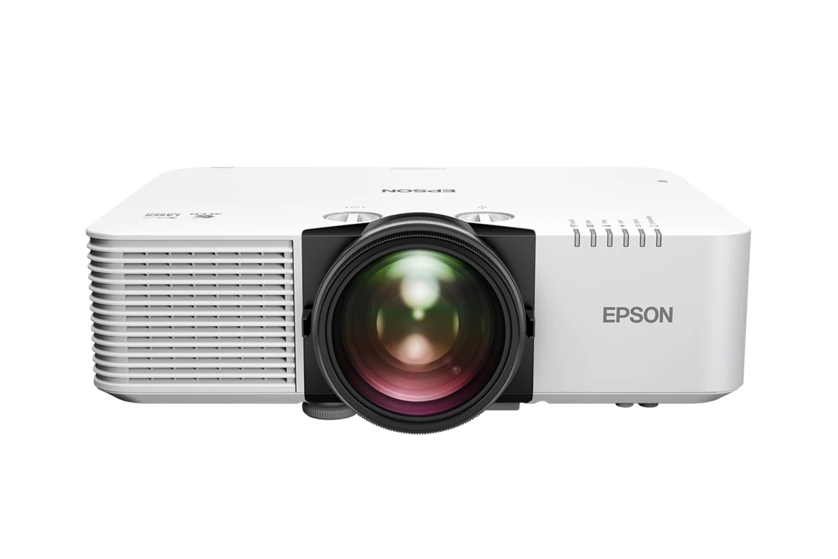 Máy chiếu Laser Epson EB-L690E WUXGA 4K Enhancement 6.500 lumens chính hãng - mặt trước ống kính