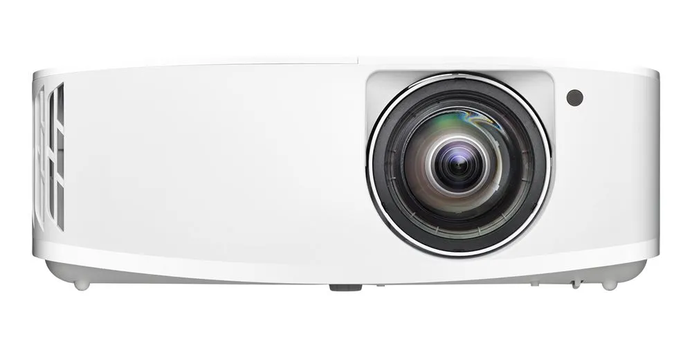 Máy chiếu Optoma GT2160HDR — 4K UHD short throw cho game và phim Máy chiếu Optoma GT2160HDR 4K UHD chiếu gần đặt trong phòng giải trí