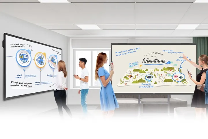 LG CreateBoard Lab – giao diện bảng trắng kỹ thuật số dành cho phòng họp