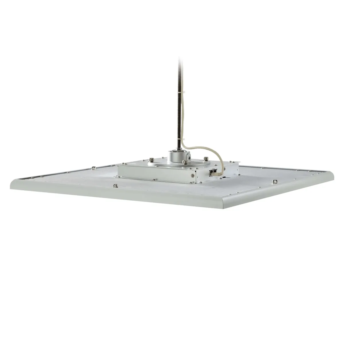 Shure MXA925W-S Square White — thiết kế vuông 60cm phù hợp hội trường lớn Shure MXA925W-S phiên bản vuông màu trắng — ảnh cạnh bên
