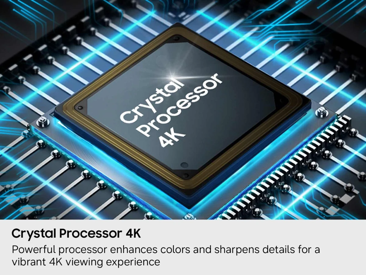 Vi xử lý Crystal Processor 4K nâng cấp hình ảnh lên 4K trên Samsung U8000H
