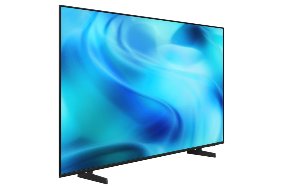 Tivi Samsung U8000H 4K góc nghiêng đặt phòng khách hiện đại
