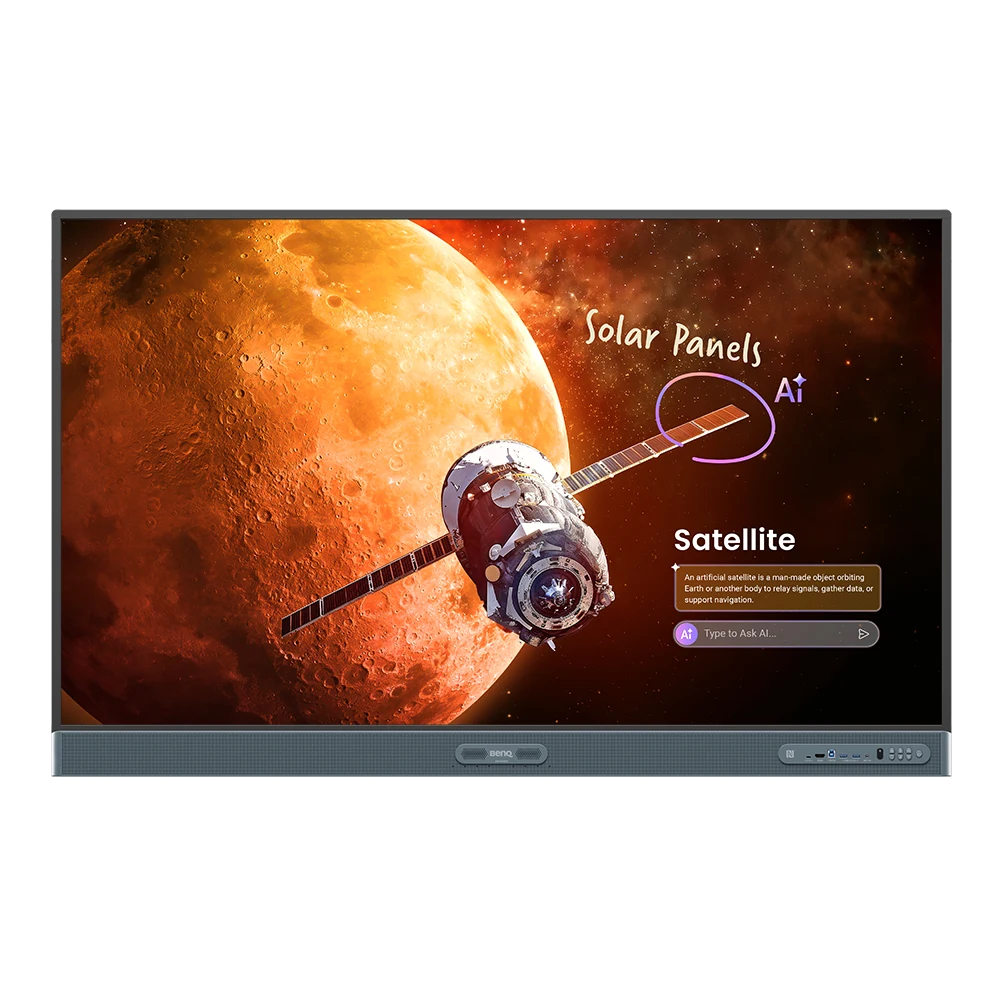 M&agrave;n h&igrave;nh tương t&aacute;c BenQ Board Pro RP6505 65 inch 4K UHD Android 15 EDLA ch&iacute;nh diện