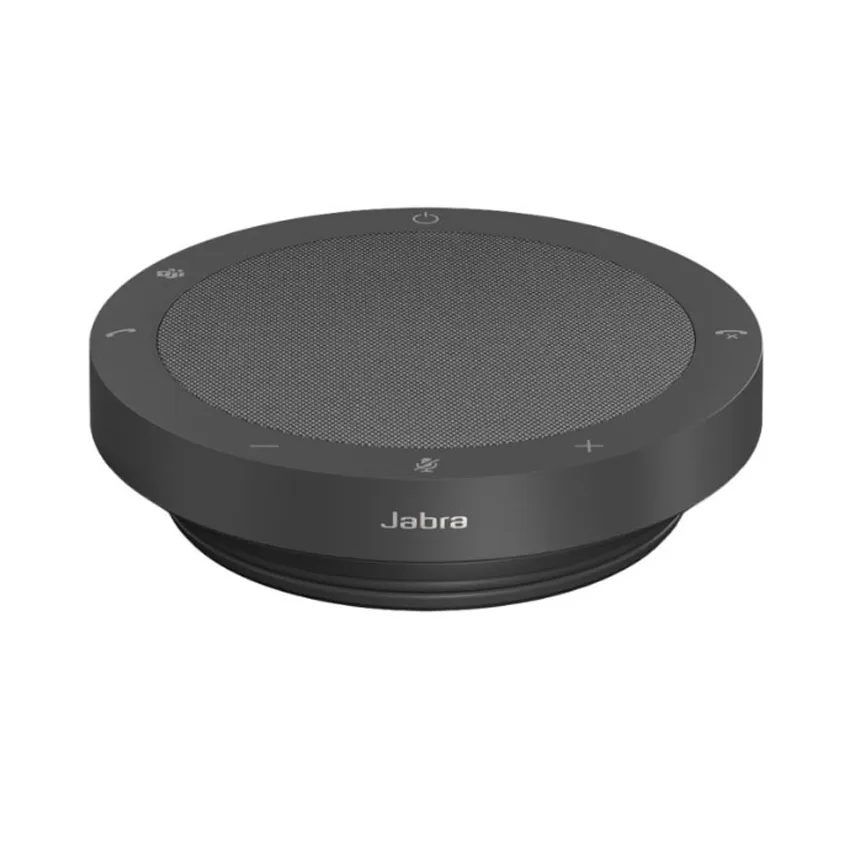 Jabra Speak2 40 - âm thanh họp trực tuyến cho bàn làm việc Jabra Speak2 40 đặt trên bàn làm việc