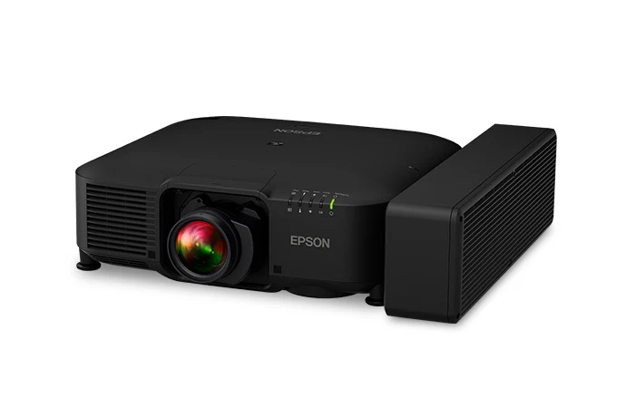 Epson EB-PU2010B lắp ống kính rời interchangeable - cận cảnh ngàm ống kính điện dòng EB-PU