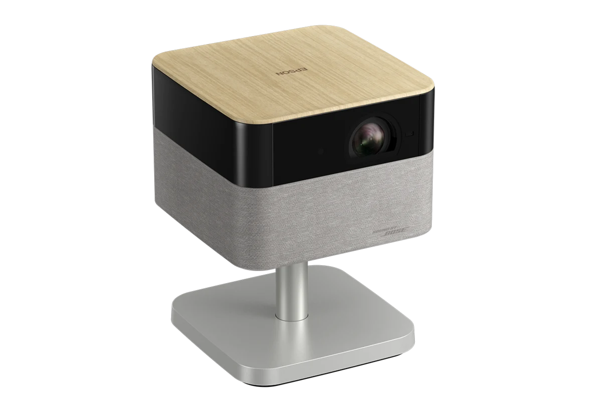 Đánh giá Epson EF-72 Lifestudio Flex Plus máy chiếu mini 4K đèn ambient màu Oak