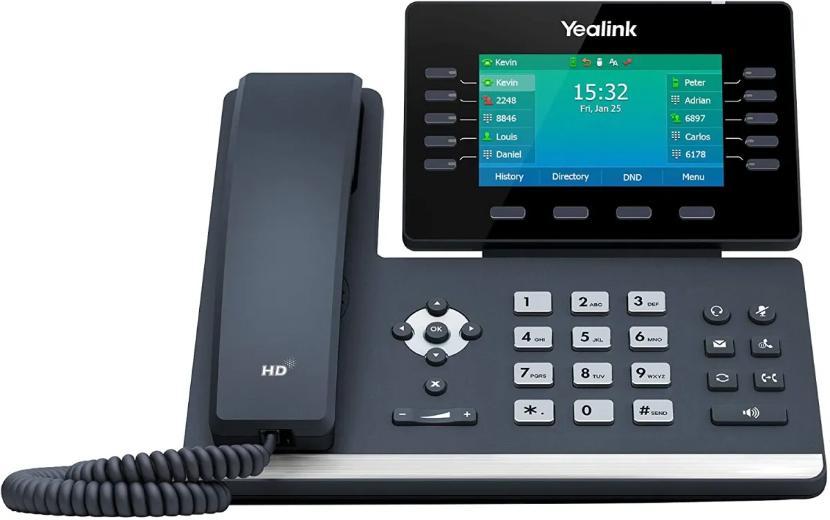 Yealink SIP-T54W cổng Gigabit và mở rộng