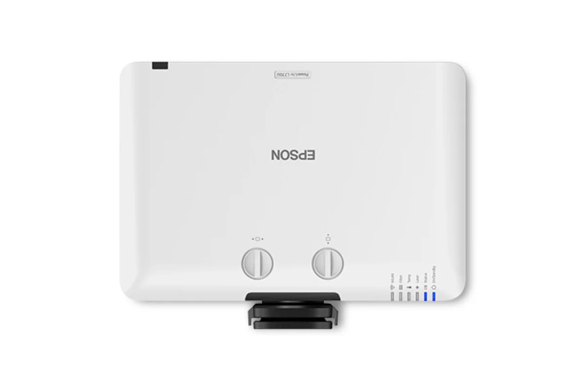 Máy chiếu Epson EB-L770U nhìn từ trên - Thiết kế mỏng nhẹ 8.7kg