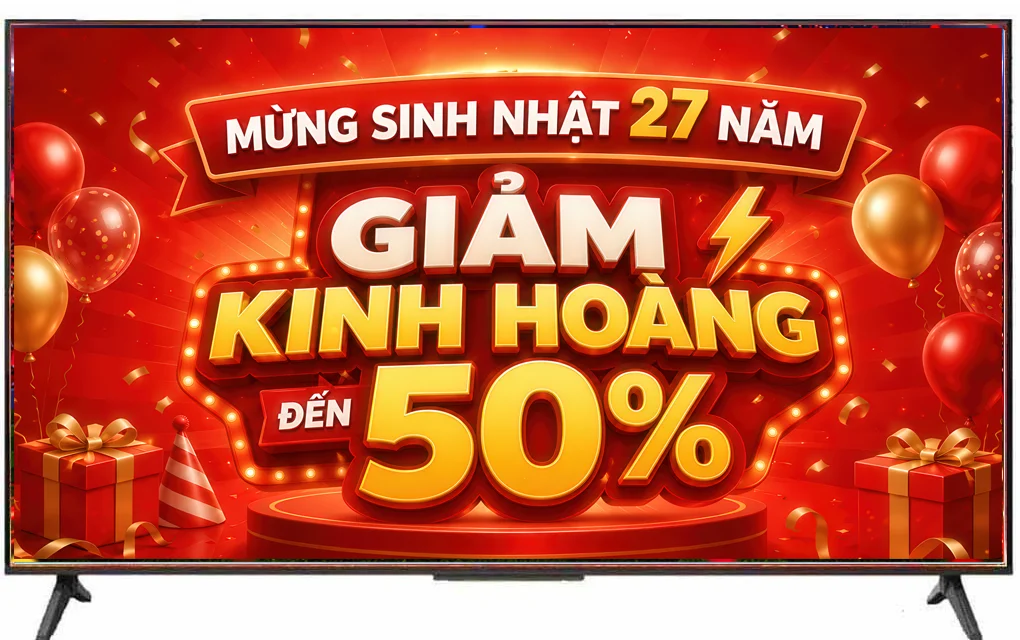 Google Tivi Coocaa QD-Mini LED 4K 55 inch 55V75 - màn chống chói, viền mỏng