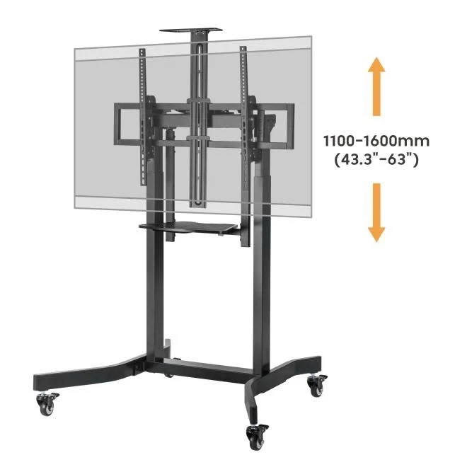 Chân tivi, màn hình di động Lumi TTL14-68TW cho màn hình tương tác/TV 55-100 inch, tải 120 kg