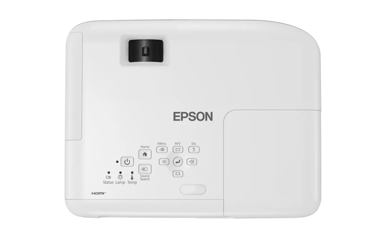 Máy chiếu Epson EB-E12 mặt bên - cổng kết nối và loa tích hợp