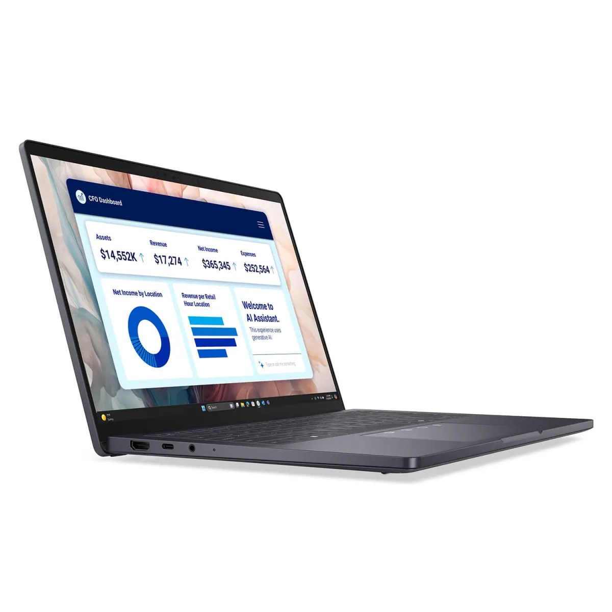 Hệ thống cổng kết nối Dell Pro 14 Premium PA14250 Cổng kết nối Thunderbolt 4 HDMI USB-A trên Dell Pro 14 Premium PA14250