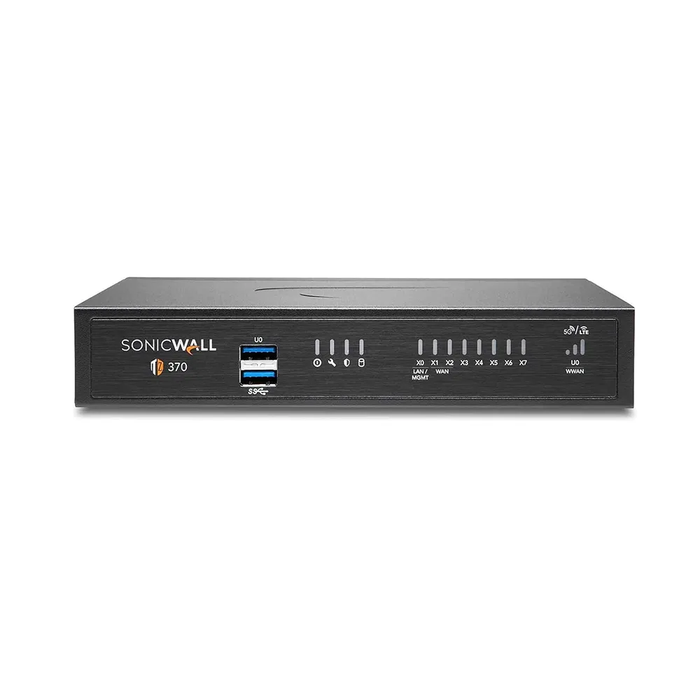 SonicWall TZ370 - 8 cổng GbE, SonicOS 7.0 SonicWall TZ370 8 cổng GbE