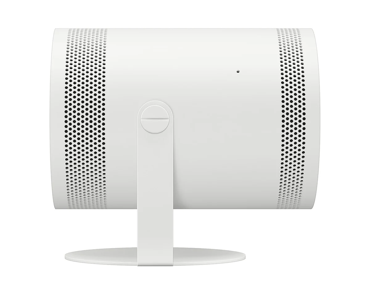 Máy chiếu Samsung The Freestyle 2nd Gen góc nghiêng - chân đế xoay linh hoạt, lưới loa 360 độ