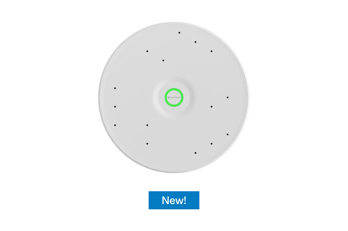 Sennheiser TeamConnect Ceiling M Plus — micro trần hội nghị 15 capsule, phủ 60 m²