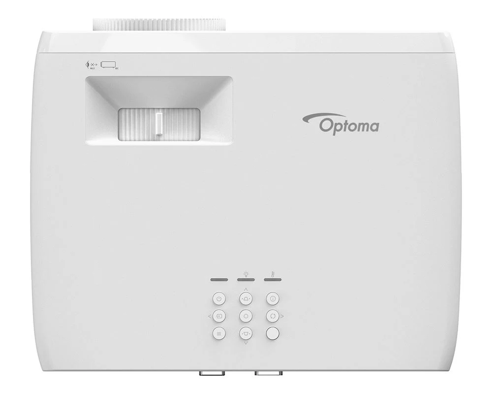 Optoma ZH350 mặt trên - bảng điều khiển + lens manual focus