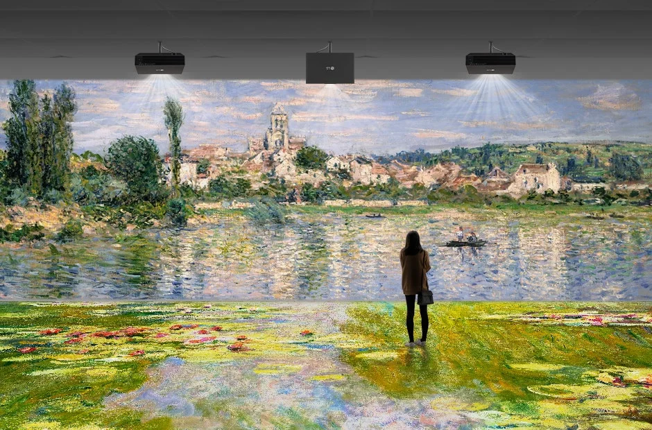 LG ProBeam BU70QGT lắp đặt bảo tàng - trưng bày nghệ thuật 4K