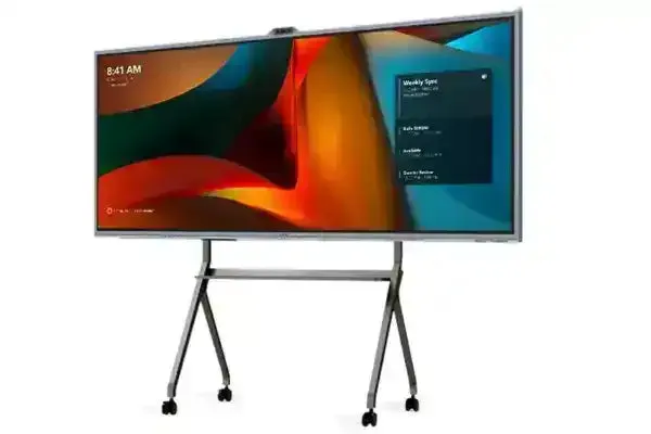 Màn hình 5K 21:9 tỉ lệ ultra-wide — chuẩn Microsoft Signature Teams Rooms Front Row Màn hình MAXHUB V925T 5K ultra-wide 21:9 hiển thị Microsoft Teams Rooms Front Row