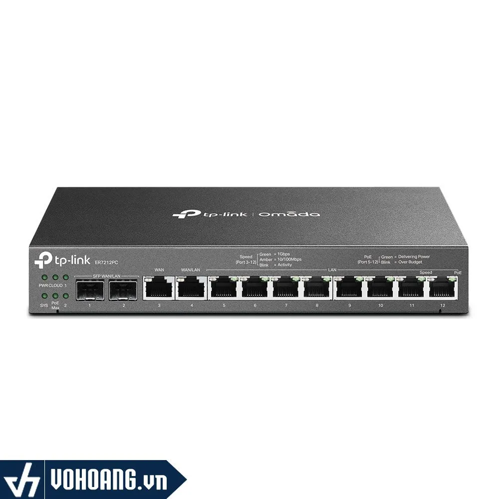 TP-Link Omada ER7212PC - router + switch PoE + controller TP-Link Omada ER7212PC router VPN 3-trong-1