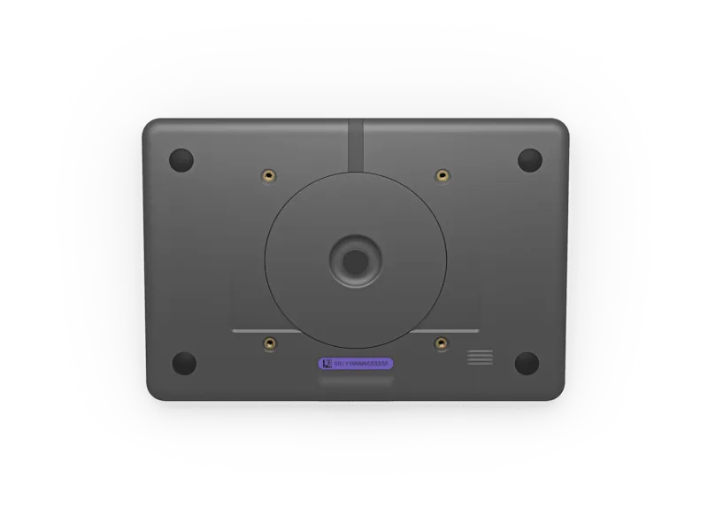 Logitech Tap IP — tùy chọn gắn bàn, riser và tường Logitech Tap IP lắp đặt trên bàn họp doanh nghiệp