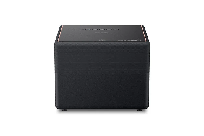 Máy chiếu mini Epson EF-12 nhìn nghiêng - khối lập phương nhỏ gọn loa Yamaha tích hợp 5W