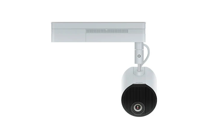 Máy chiếu Laser Epson LightScene EV-100 thiết kế spotlight trắng gắn ray đèn - chính diện