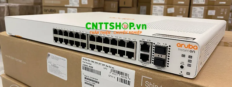 Aruba Instant On 1960 24G - switch 24 cổng Gigabit, 4x 10G Switch Aruba Instant On 1960 24G JL806A