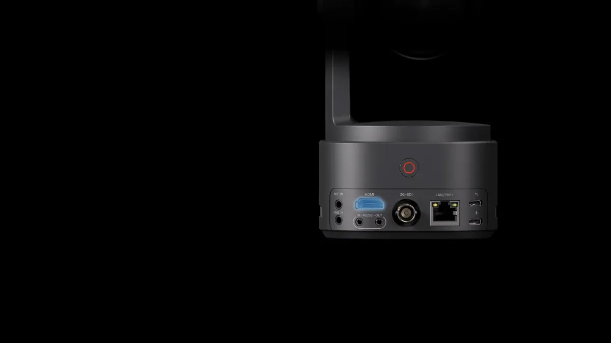 OBSBOT Tail 2 - cổng HDMI 2.0 full-size OBSBOT Tail 2 cổng HDMI cho hội nghị truyền hình