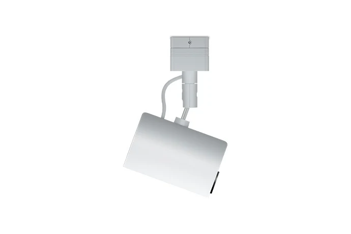 Máy chiếu Epson LightScene EV-100 nhìn ngang - đầu chiếu xoay nghiêng gắn trần ray đèn