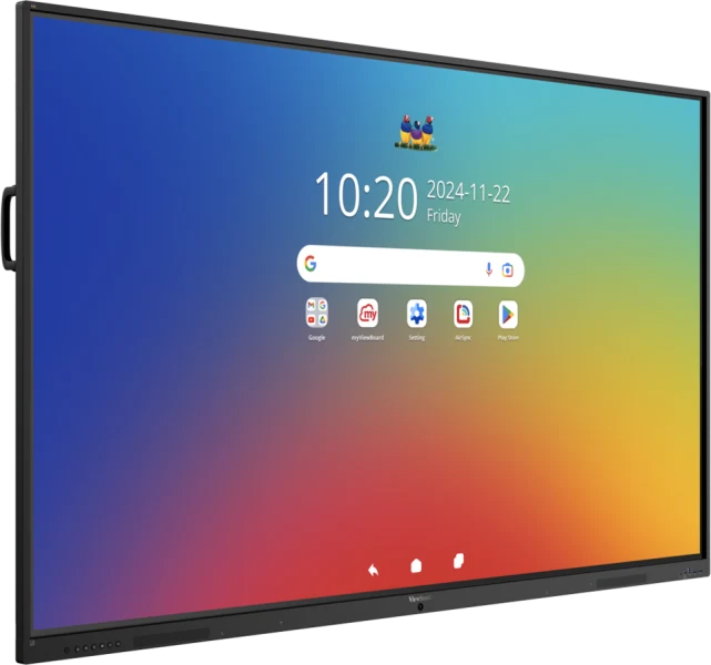 ViewSonic IFP8635 góc phải - màn cảm ứng 64 điểm EDLA Android 16 cho hội trường