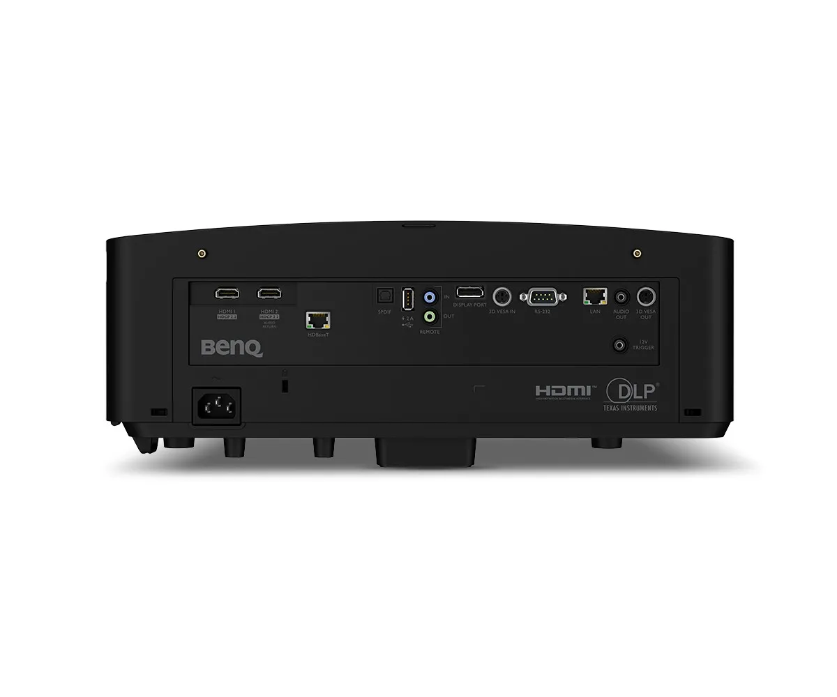 Mặt sau máy chiếu BenQ LK936ST — cổng HDBaseT, HDMI, DisplayPort, LAN