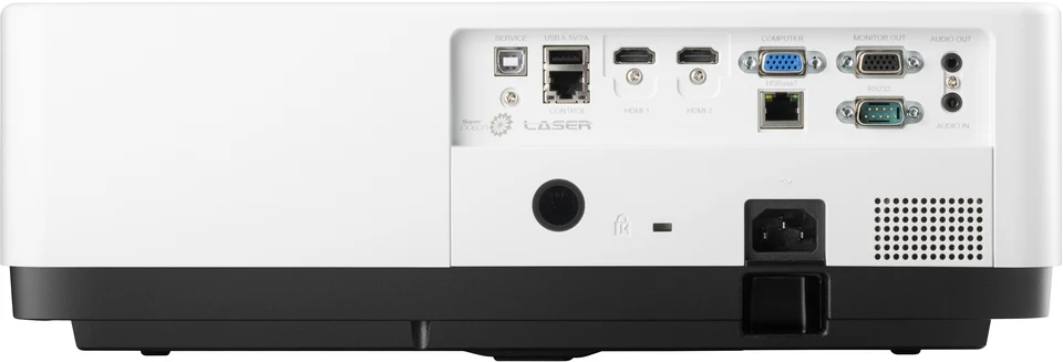 Cổng kết nối máy chiếu ViewSonic LSC801WU - HDBaseT, HDMI x2, VGA in/out, RS-232, RJ45 LAN, Audio in/out, USB-A