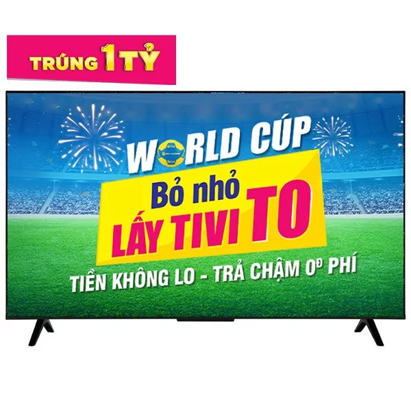 Google Tivi TCL 4K 43 inch 43P6K - thiết kế viền mỏng, màn 4K UHD sắc nét