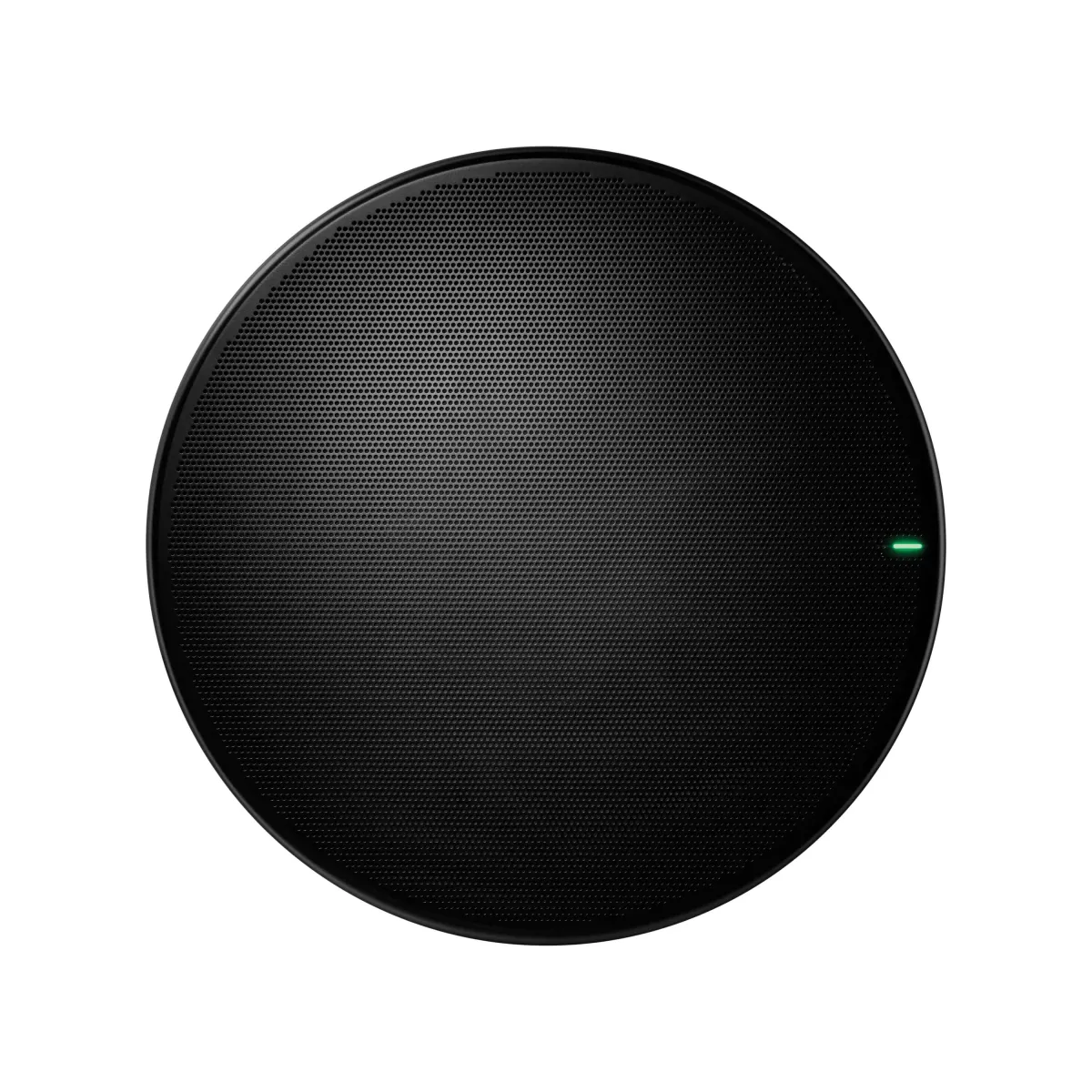 Shure MXA925B-R Round Black — phiên bản đen phù hợp trần tối Shure MXA925B-R phiên bản tròn màu đen — mặt trước