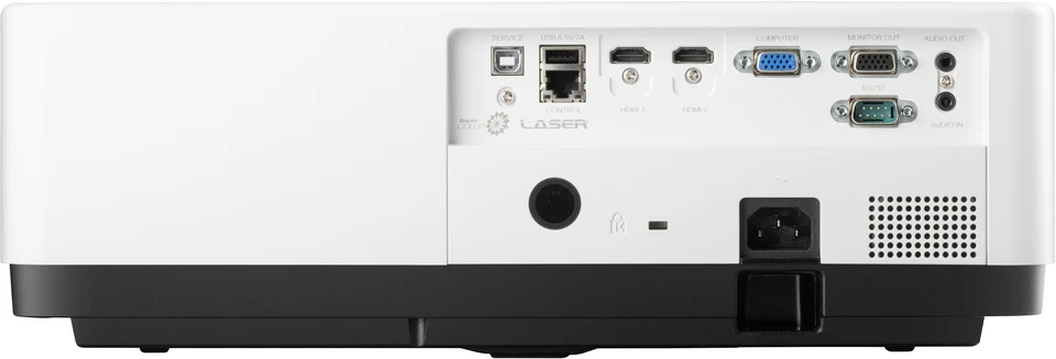 Cổng kết nối máy chiếu ViewSonic LSC730WU - 2 HDMI, VGA, RS-232, RJ45 LAN, USB-A, USB-B, Audio in/out