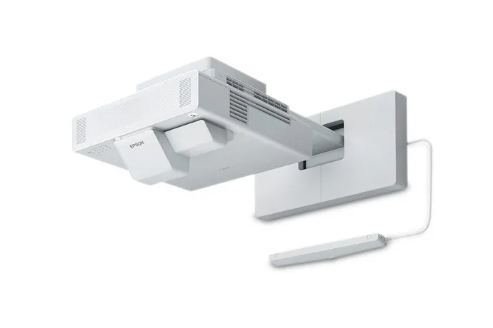 Thiết kế thân máy chiếu tương tác Epson EB-1485Fi Máy chiếu Epson EB-1485Fi nhìn nghiêng bên trái