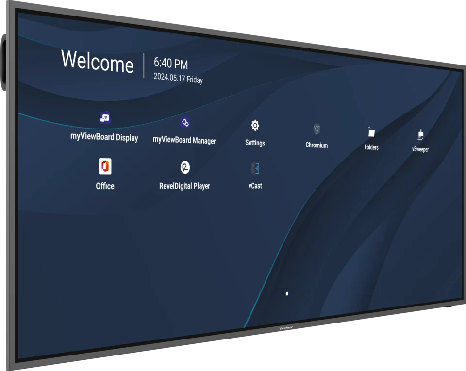 Màn hình họp ViewSonic CDE92UW góc nghiêng phải - màn siêu rộng 92 inch
