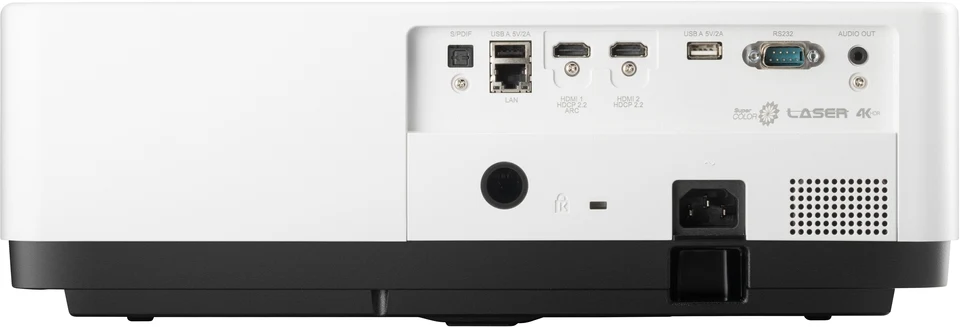 Cổng kết nối máy chiếu ViewSonic LSC700-4K - 2 HDMI 2.0, RJ45 LAN, RS-232, USB-A, S/PDIF, Audio out