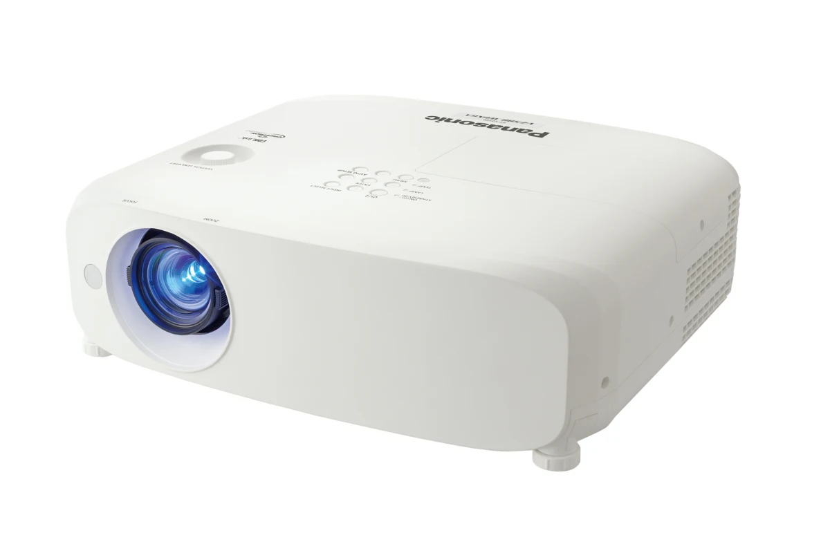 Máy chiếu cũ Panasonic PT-VZ580 góc nghiêng - 2 HDMI, đèn ET-LAV400