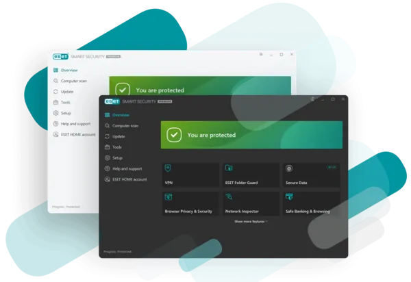 Màn hình quản lý bảo mật của ESET HOME Security Premium Giao diện và màn hình tính năng ESET HOME Security Premium 2025