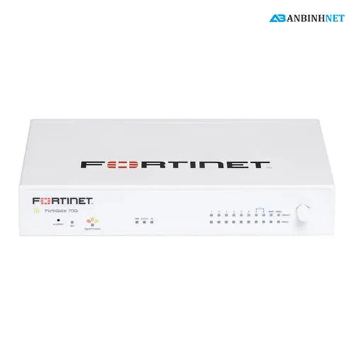 Fortinet FortiGate 70G - 10 cổng GE, không quạt, gắn tường Fortinet FortiGate 70G thiết kế không quạt