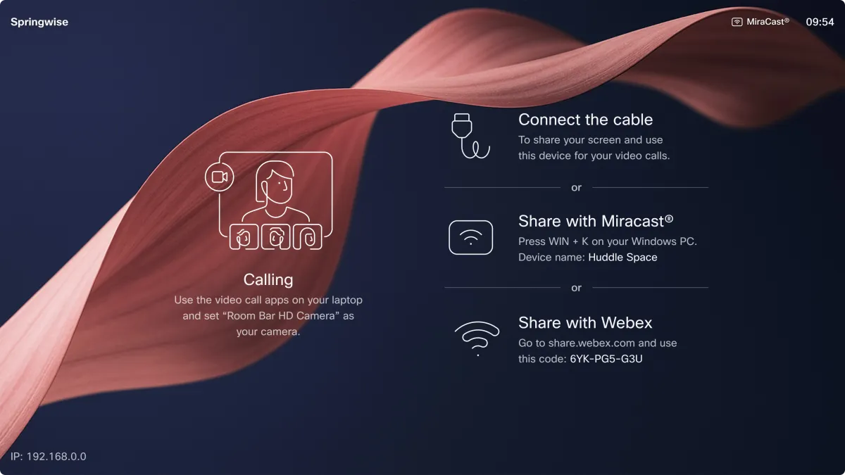 Cisco Room Bar BYOD — sơ đồ kết nối và lắp đặt phòng họp nhỏ Cisco Room Bar BYOD sơ đồ lắp đặt phòng họp và kết nối